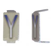  LOT 25 LETTRES Y 6X11 ALU IVOI 