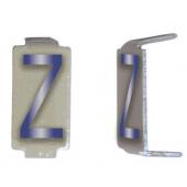  LOT 25 LETTRES Z 6X11 ALU IVOI 