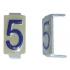  LOT 25 CHIFFRES 5 6X11 ALU IVO 