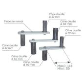  Kit adaptation pied et renvoi 