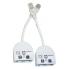  KIT DE DOUBLEURS RJ45 TV/ETHER 