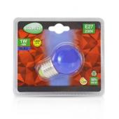  LED 1W BULB E27 BLEU BOITE 