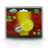  LED 1W BULB E27 JAUNE BOITE 