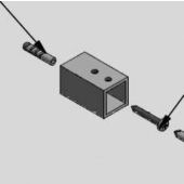  Fixation murale 6,1 pour Stabi 