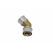  Coude  45 63x63mm LAITON 