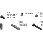  set de visseries fixation mura 
