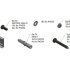  set de visseries fixation mura 