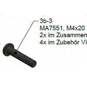  SET 12 VIS M4x20 MA7551 VINATA 