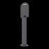  EVlink Pro AC - Pied mtal pou 