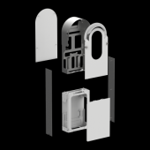  EVlink Pro AC - Kit metallique 