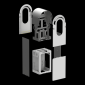  EVlink Pro AC - Kit metallique 