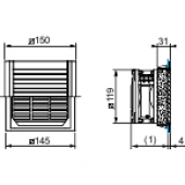  ClimaSys - filtre capot IP55 o 