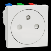  Unica - prise 2P+T - FR - 90� 