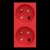  Unica - prise double 2P+T - FR 