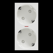  Unica - prise double lum 2P+T 