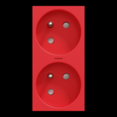  Unica - prise double lum 2P+T 