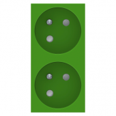  Unica - prise double 2P+T - FR 