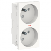  Unica - prise double lum 2P+T 