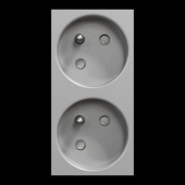  Unica - prise double 2P+T - FR 