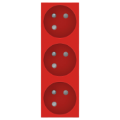  Unica - prise triple 2P+T - FR 