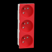  Unica - prise triple 2P+T - FR 