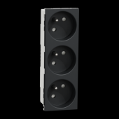  Unica - prise triple 2P+T - FR 