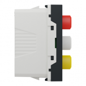  Unica - prise RCA triple (roug 