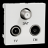  Unica - prise TV + FM + SAT - 