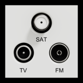  Unica - prise TV + FM + SAT - 