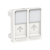  Unica - prise pour 2 RJ45 S-On 