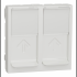  Unica - prise pour 2 RJ45 S-On 