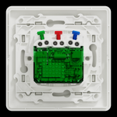  Ovalis - combi 2P+T 16A affleu 