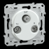  Ovalis - prise TV-R-SAT - Blan 