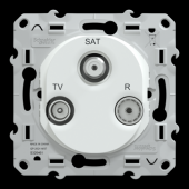  Ovalis - prise TV-R-SAT - Blan 