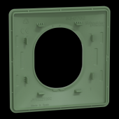  Ovalis - plaque de finition - 