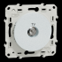  Odace - prise TV simple - blan 