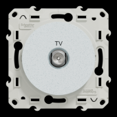  Odace - prise TV simple - blan 