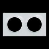  Odace Styl - plaque 2 postes h 