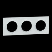  Odace Styl - plaque 3 postes h 