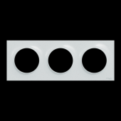 Odace Styl - plaque 3 postes h 