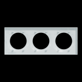  Odace Styl - plaque 3 postes h 