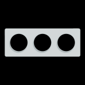  Odace Touch -  plaque 3 postes 