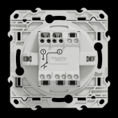  Odace - poussoir - blanc - 10A 