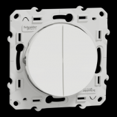  Odace - double poussoir - blan 