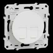  Odace - prise double RJ45 - bl 