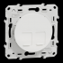  Odace - prise double RJ45 - bl 