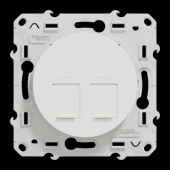  Odace - prise double RJ45 - bl 