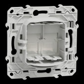  Odace - prise double RJ45 - bl 