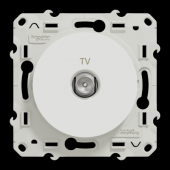  Odace - prise TV simple - blan 