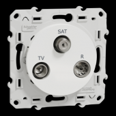  Odace - prise TV/FM/SAT - blan 